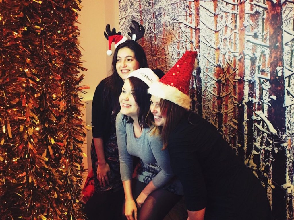 photo booth for Christmas parties in Dallas 

